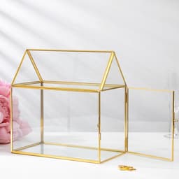 Шкатулка для украшений «Свадебный банк, семейный очаг», 25×14.5×24 см, стекло