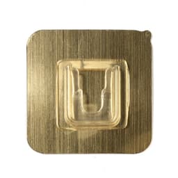 Комплект настенных держателей ТУНДРА, с клейкой поверхностью, 60×60×10 мм, цвет золото