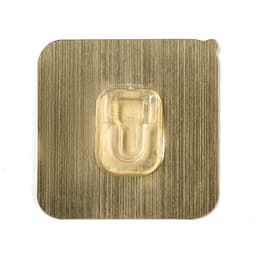 Комплект настенных держателей ТУНДРА, с клейкой поверхностью, 60×60×10 мм, цвет золото