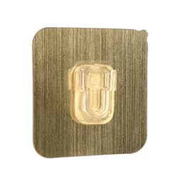 Комплект настенных держателей ТУНДРА, с клейкой поверхностью, 60×60×10 мм, цвет золото