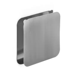 Держатель настенный, 2 шт., ТУНДРА krep, с клейкой поверхностью, 60×60 мм, цвет хром