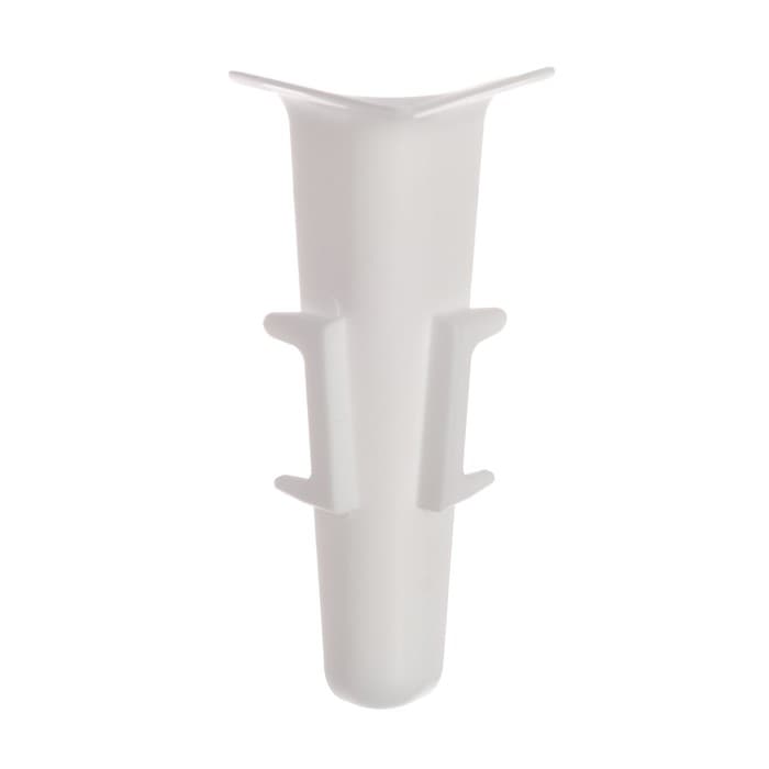 Угол внутренний для плинтуса «Деконика», 85 мм, 001 белый