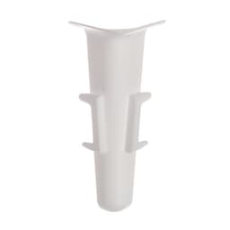 Угол внутренний для плинтуса «Деконика», 85 мм, 001 белый