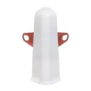 Угол наружный (внешний) с крепежом для плинтуса «Деконика», 85 мм, 001 белый