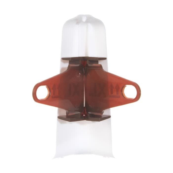 Угол наружный (внешний) с крепежом для плинтуса «Деконика», 85 мм, 001 белый