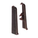 Торцевые заглушки для плинтуса «Деконика», пара, 85 мм, цвет 303 венге тёмный