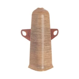 Угол наружный (внешний) для плинтуса «Деконика», с крепежом, 85 мм, цвет 211 дуб рустик