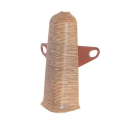 Угол наружный (внешний) для плинтуса «Деконика», с крепежом, 85 мм, цвет 211 дуб рустик