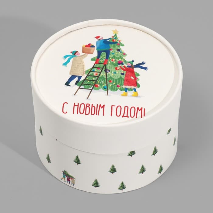 Коробка подарочная «С Новым годом», 12×8 см