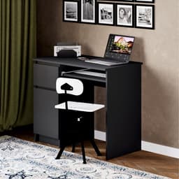 Стол письменный «Мадера», левый угол, 900×500×770 мм, цвет графит