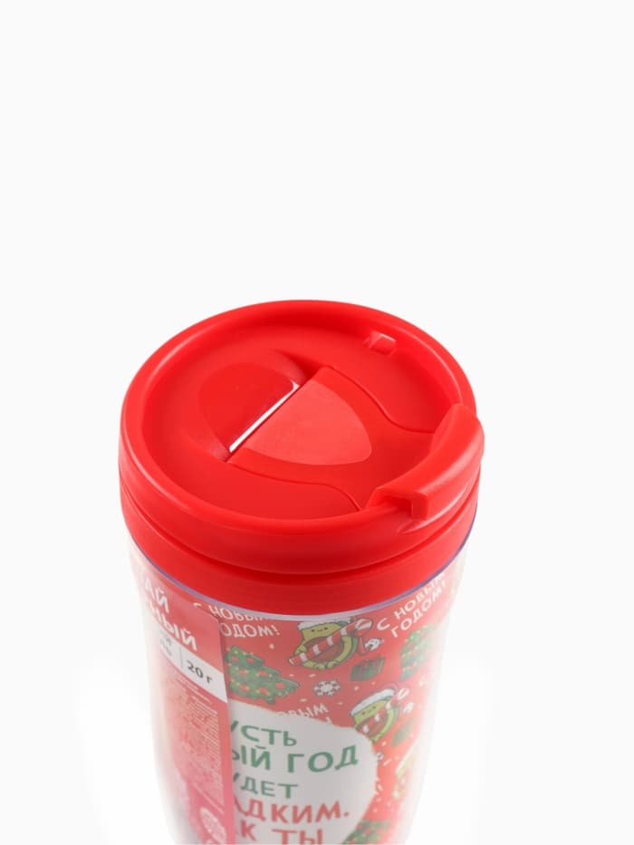 Чай чёрный в термостакане «Новый год будет сладким», вкус: яблочный штрудель, 20 г