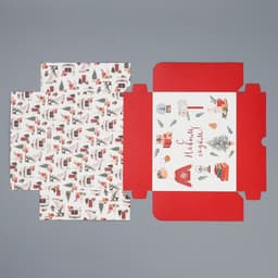 Коробка для кондитерских изделий «Новый год в стиле Хюгге», 17×20×6 см