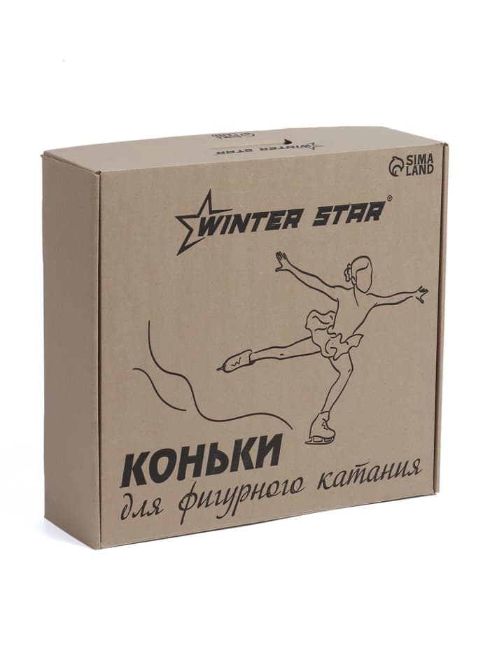 Коньки фигурные Winter Star с мехом, размер 39