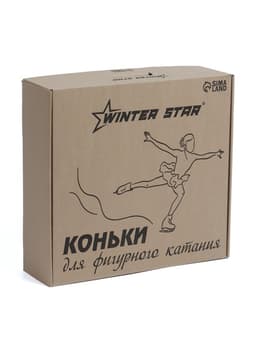 Коньки фигурные Winter Star с мехом, размер 40
