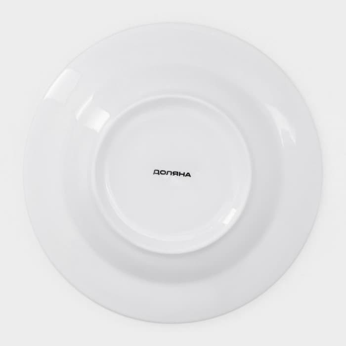 Тарелки Доляна «Звёздная ночь», 18 предметов: 6 тарелок d=20 см, 6 тарелок d=25 см, 6 тарелок глубоких 340 мл, фарфор, белые, голубые