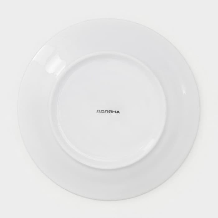 Тарелки Доляна «Звёздная ночь», 18 предметов: 6 тарелок d=20 см, 6 тарелок d=25 см, 6 тарелок глубоких 340 мл, фарфор, белые, голубые