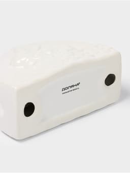 Салфетница Доляна «Зайка», 11.5×5.5×7.5 см, доломит, белая