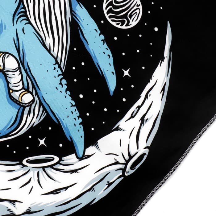 Фотофон для съёмок, полиэстер «Космонавт и синий кит», 70×100 см