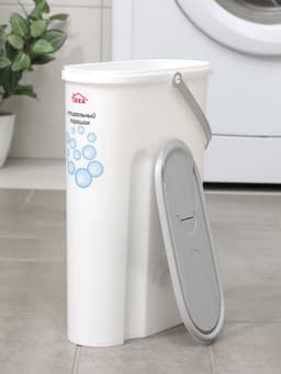 Контейнер для стирального порошка, 5 л, 11×24.6×32 см, серый