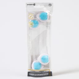 Блокиратор для дверей и ящиков, универсальные, 17 см, 2 шт., голубой, белый, Крошка Я