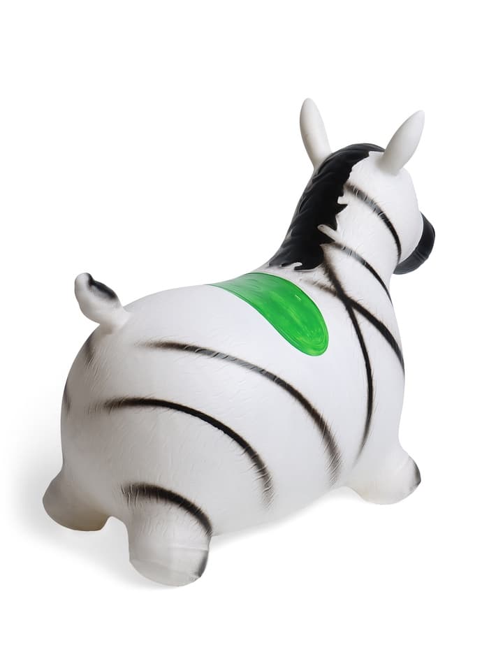 Попрыгун ZABIAKA «Зебра», 55×29×50 см, белый