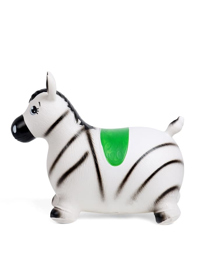 Попрыгун ZABIAKA «Зебра», 55×29×50 см, белый