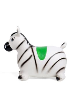 Попрыгун ZABIAKA «Зебра», 55×29×50 см, белый