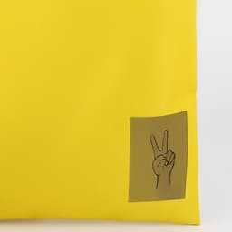 Сумка шопер Peace, желтая