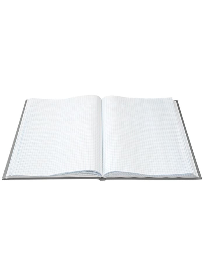 Книга учета А4, 96 листов, клетка, 200×290 мм, бумвинил, синий, блок офсетный