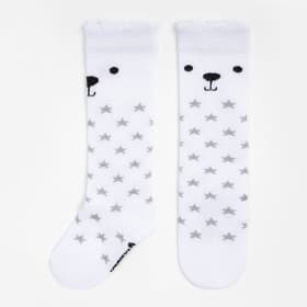 Гольфы новогодние детские Крошка Я «Мишка» 8-10 см, белый