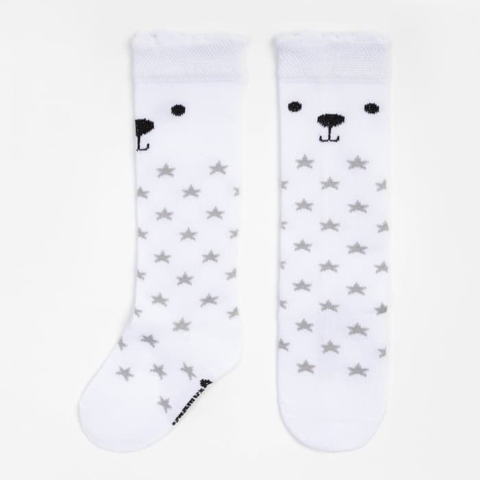 Гольфы новогодние детские Крошка Я «Мишка» 8-10 см, белый