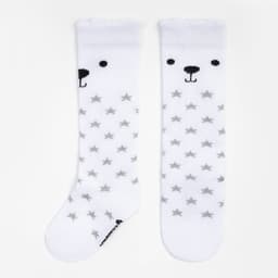 Гольфы детские Крошка Я «Мишка» 10-12 см, белый