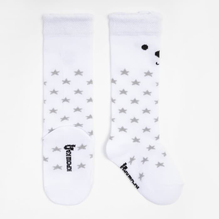 Гольфы детские Крошка Я «Мишка» 12-14 см, белый