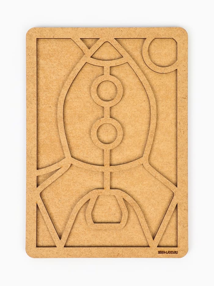 Картина пластилином «Ракета», 21×15 см, набор для творчества