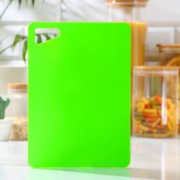 Доска разделочная «Эко», 17×24×0.2 см, прямоугольная, салатовая