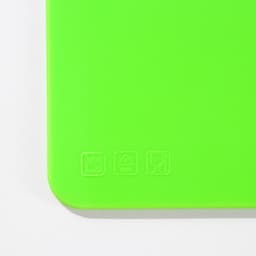 Доска разделочная «Эко», 17×24×0.2 см, прямоугольная, салатовая