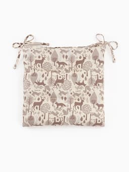 Подушка на стул «Доляна» Forest dwellers, 42×42 см, бежевая