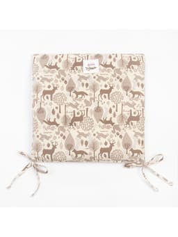 Подушка на стул «Доляна» Forest dwellers, 42×42 см, бежевая