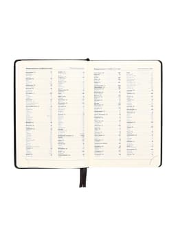 Ежедневник НЕдатированный А5, 136 листов в линейку, кожзам «Небраска», серебряный срез, чёрный