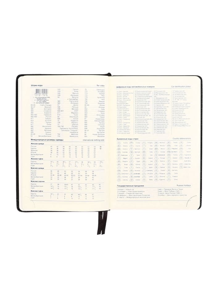 Ежедневник НЕдатированный А5, 136 листов в линейку, кожзам «Небраска», серебряный срез, чёрный