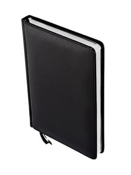 Ежедневник НЕдатированный А5, 136 листов в линейку, кожзам «Небраска», серебряный срез, чёрный