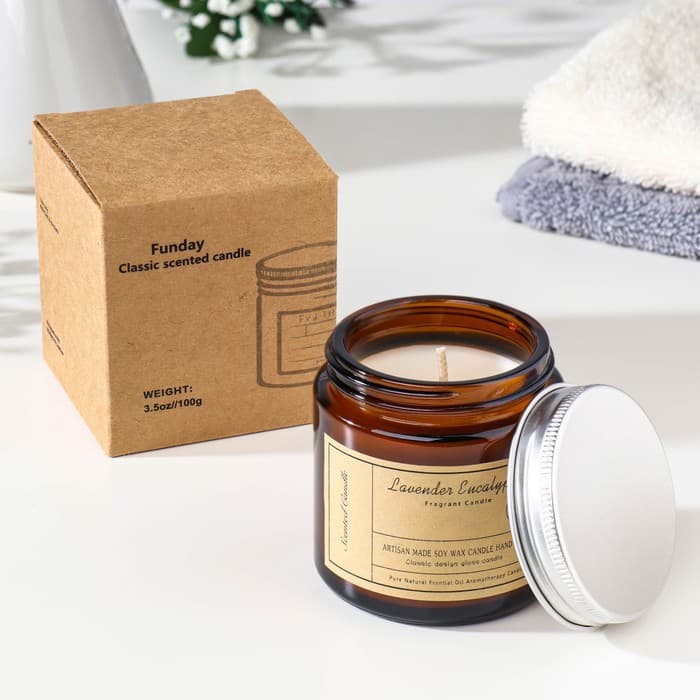 Ароматическая свеча в банке «Лаванда и эвкалипт», 6.5×5.5 см, 100 г