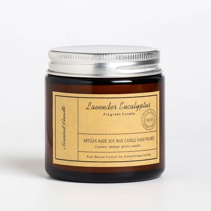 Ароматическая свеча в банке «Лаванда и эвкалипт», 6.5×5.5 см, 100 г