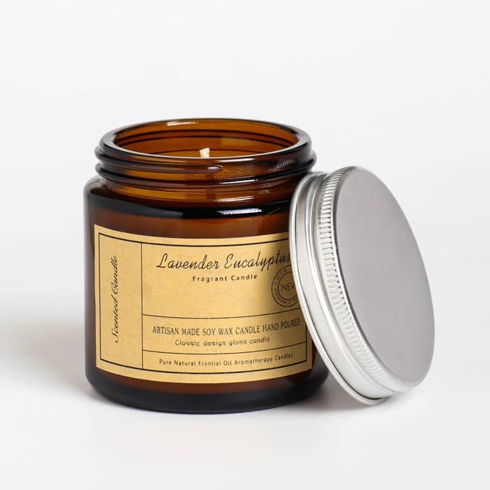 Ароматическая свеча в банке «Лаванда и эвкалипт», 6.5×5.5 см, 100 г