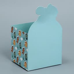 Коробка новогодняя для мини-букетов «С Новым годом», 12×17×10 см