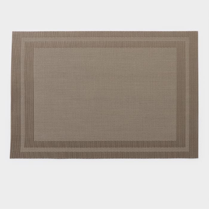 Салфетка сервировочная на стол Доляна «Окно», 45×30 см бежевая