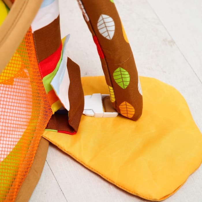 Развивающий коврик - манеж Крошка Я «Лев», 3 в 1, 68×68 см, 30 цветных шариков, 4 игрушки