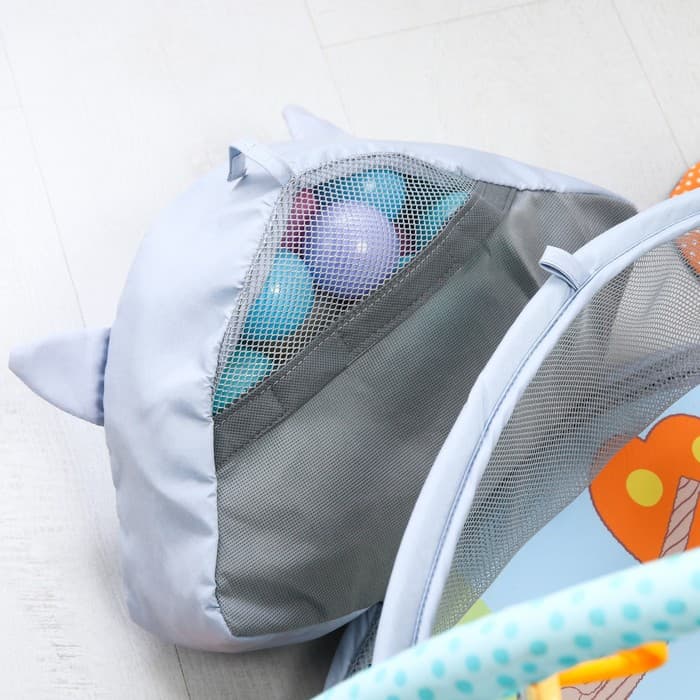 Развивающий коврик - манеж Крошка Я «Енот», 3 в 1, 68×68 см, 30 цветных шариков, 5 игрушек