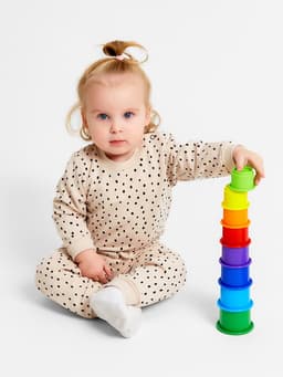 Костюм для девочки (джемпер, брюки) «Крошка Я. Киса», рост 68-74 см, бежевый