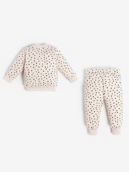 Костюм для девочки (джемпер, брюки) «Крошка Я. Киса», рост 68-74 см, бежевый